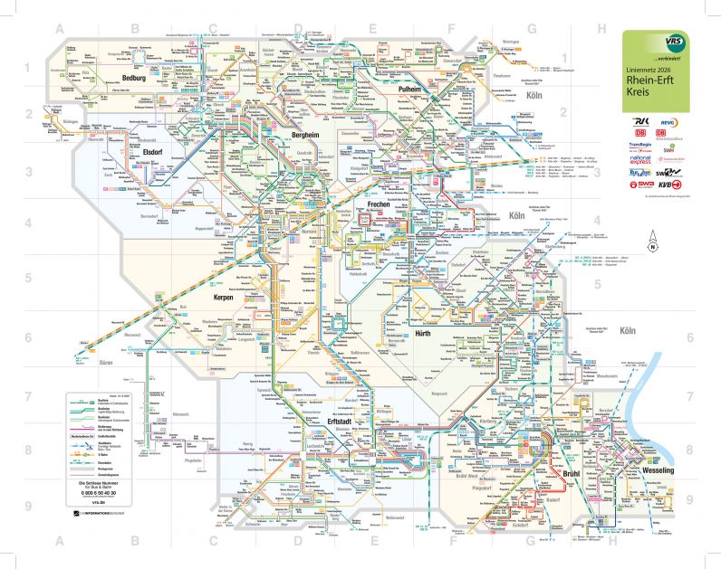 Karte des Liniennetzes